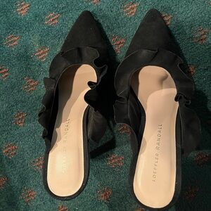 Brand new Loeffler Randall black mule sandal Size 7
